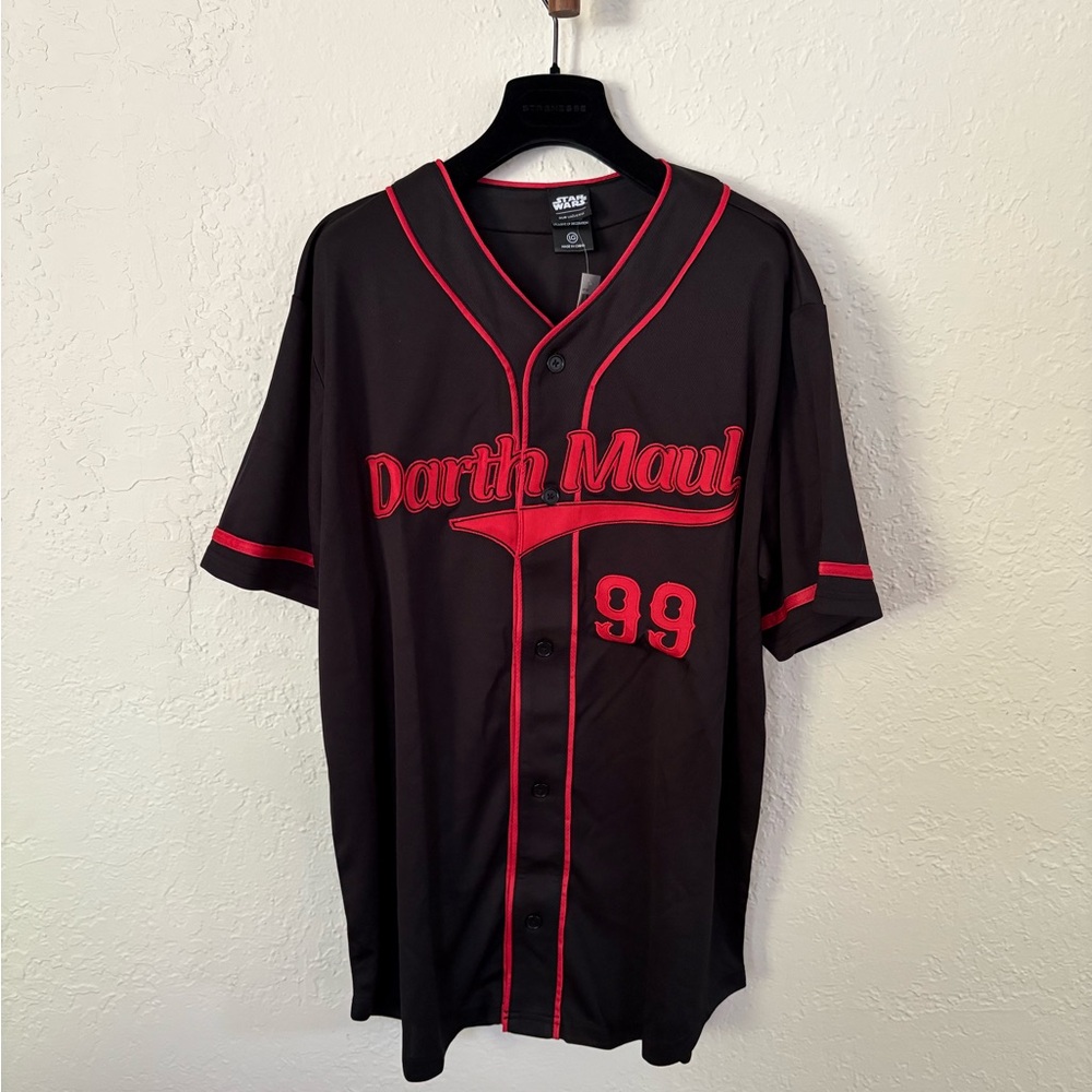 Star Wars Darth Maul Black and Red Jersey, Size L - Picture 3 of 5